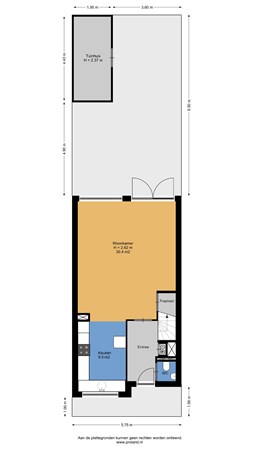 Floorplan - Elzenmos 126, 8043 MZ Zwolle